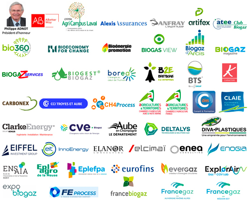 Logos des membres de Biogaz Vallée au 28 juin 2023 (A)