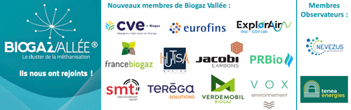 Nouveaux membres de Biogaz Vallée