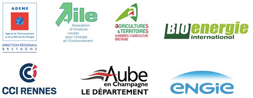 Partenaires associés à la Convention d'Affaires des Bioénergies : ADEME, AILE, Bioénergie International, Chambres d'Agriculture de la Région Bretagne, CCI de Rennes, Département de l'Aube, ENGIE